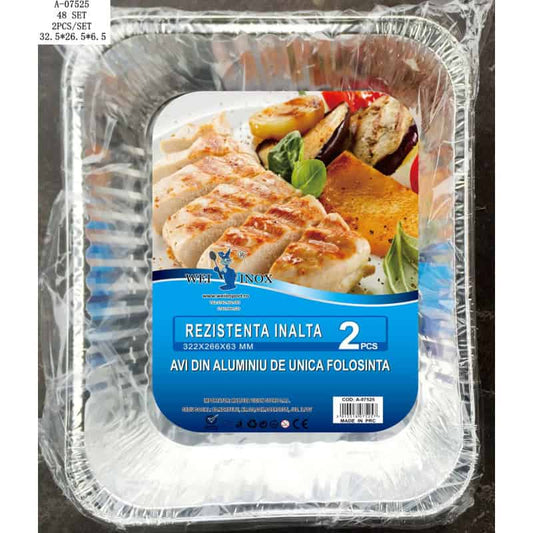 Tavă de Copt din Aluminiu - Unică Folosință (Diverse Forme)