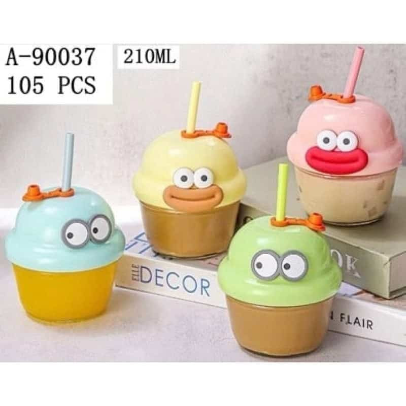 PAHAR CU CAPAC SI PAI 210 ML, STICLA+PVC+SILICON A90037