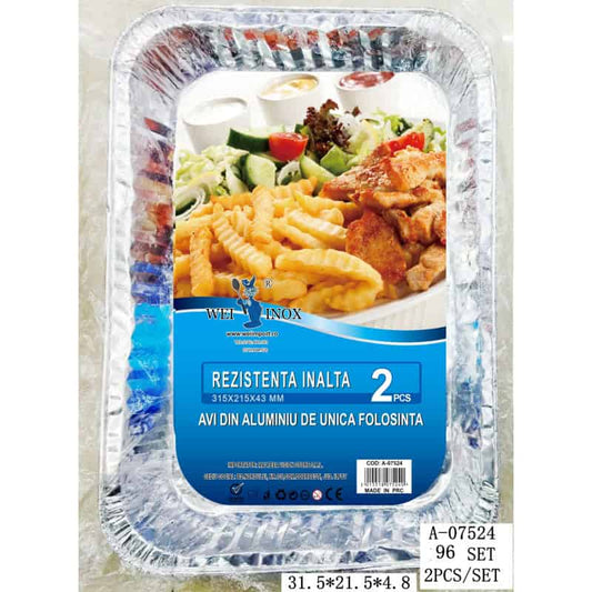 Tavă De Copt Din Aluminiu - Unică Folosință (Diverse Forme)