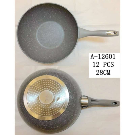 TIGAIE WOK 28 CM, FIER+PVC A12601