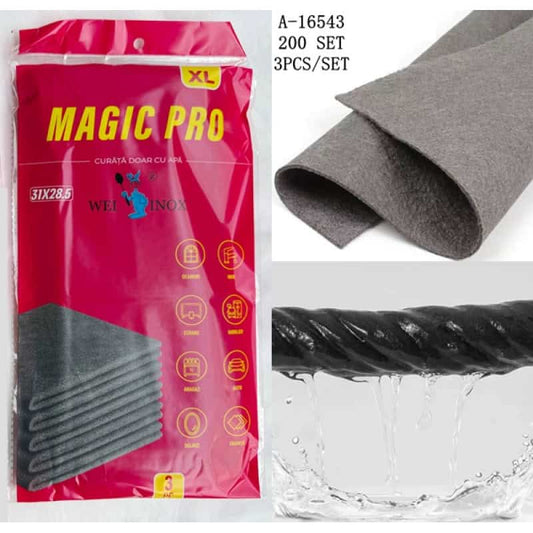 Set 12 Lavete Magice din Microfibră (Fără Urme, Fără Scame) - 30x30cm