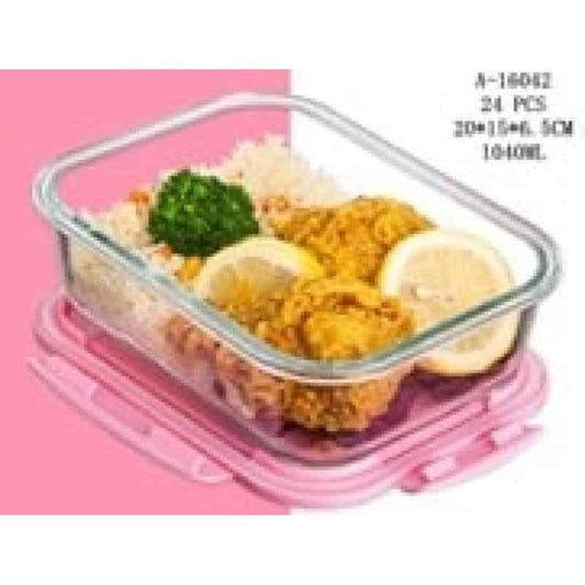 CASOLETA CU CAPAC 1040 ML, STICLA+PVC A16042