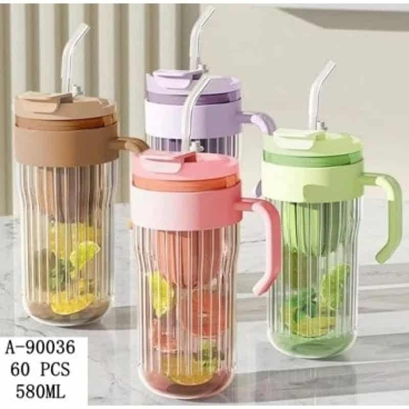 CANA CU CAPAC SI PAI 580 ML, STICLA+PVC+SILICON A90036