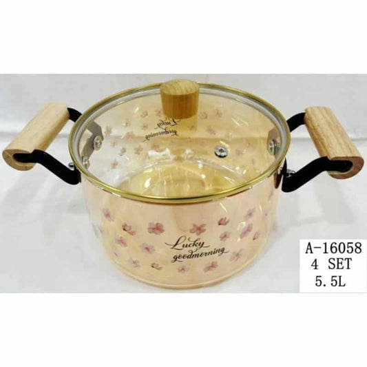 OALA CU CAPAC 5.5 LITRI, STICLA+FIER+LEMN A16058