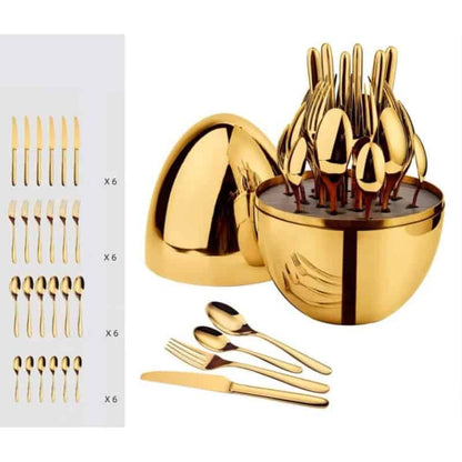 SET TACAM 24 PCS+SUPORT, INOX+PVC A13835