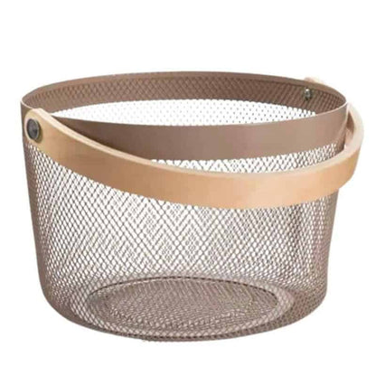 COS DEPOZITARE 25*18 CM, FIER+LEMN A14558