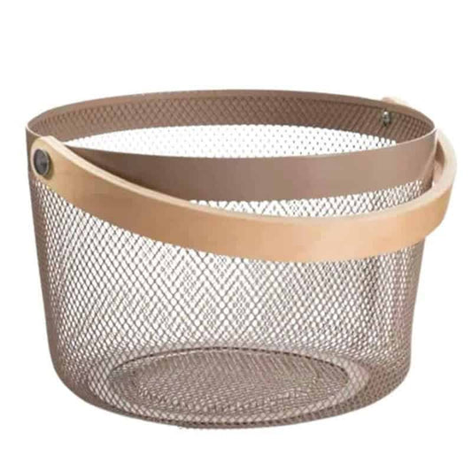 COS DEPOZITARE 25*18 CM, FIER+LEMN A14558