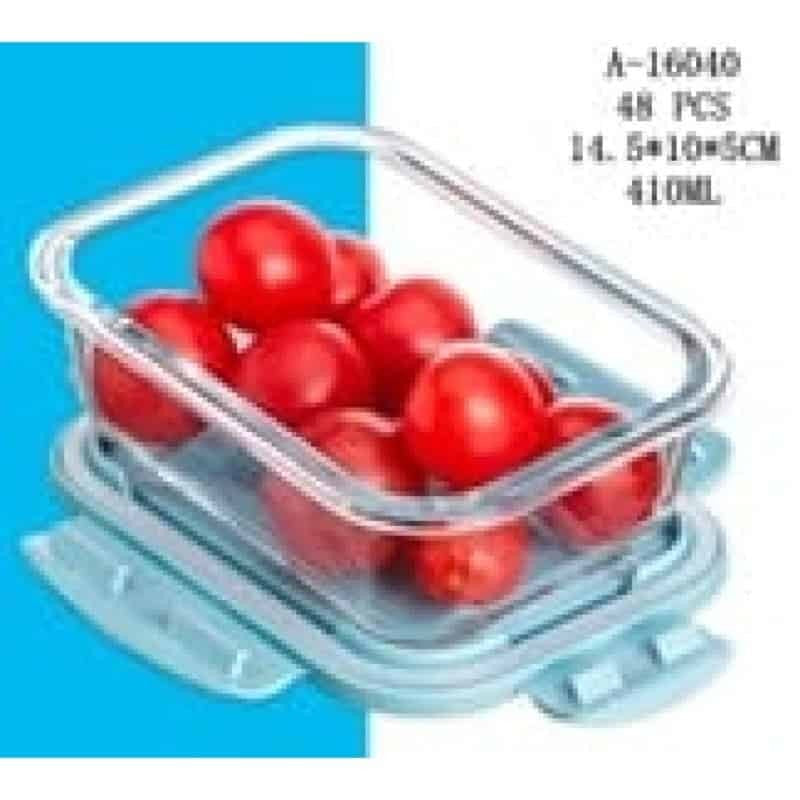 CASOLETA CU CAPAC 410 ML, STICLA+PVC A16040
