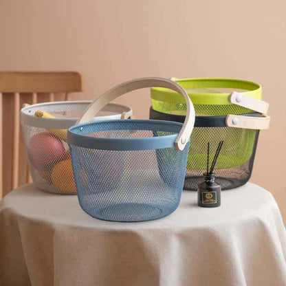 COS DEPOZITARE 25*18 CM, FIER+LEMN A14558